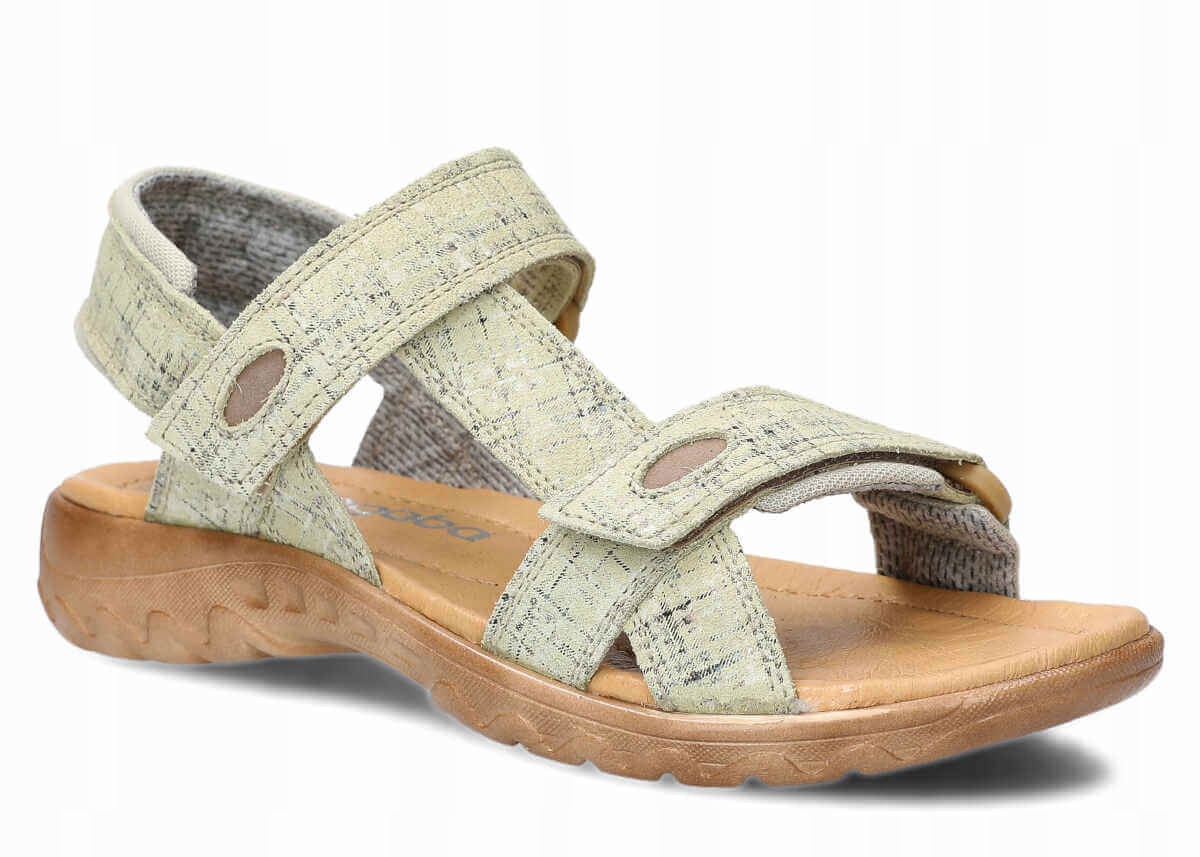 Dámské sandály Nagaba 168 žlutý velur Velikost 40