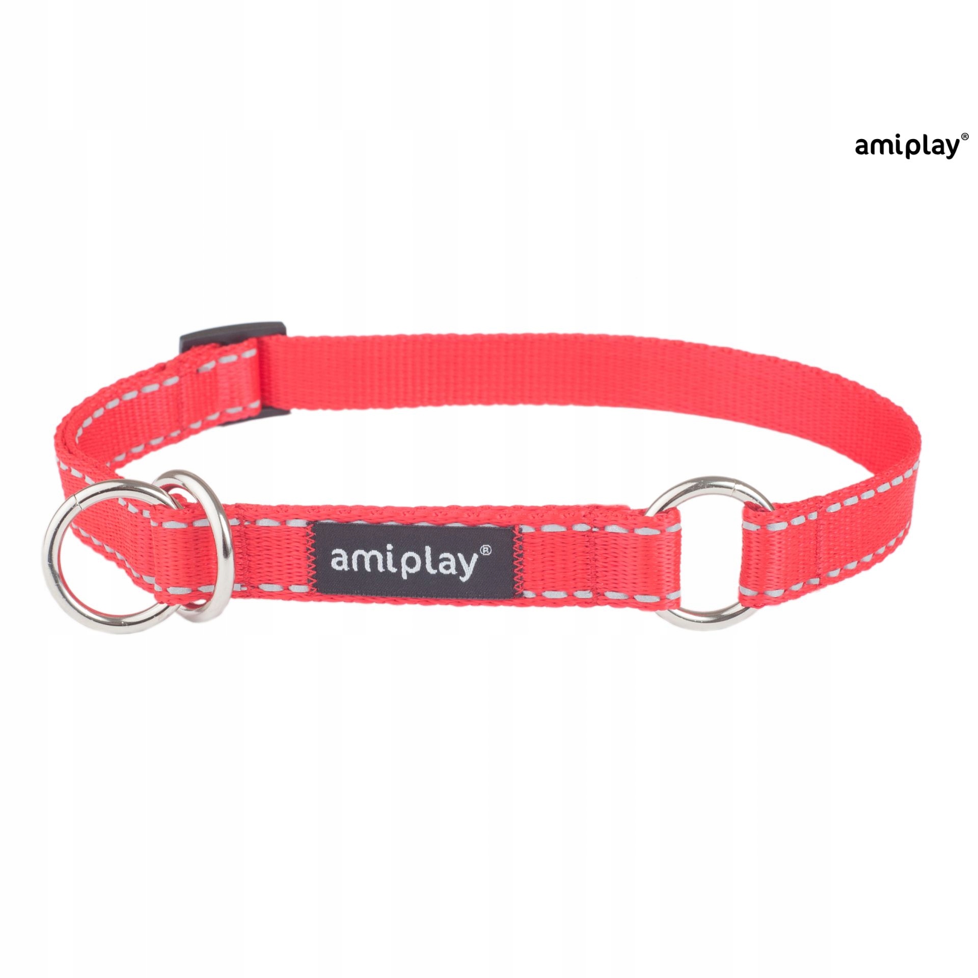 

AmiPlay Obroża Półzaciskowa Reflective Czerwona M