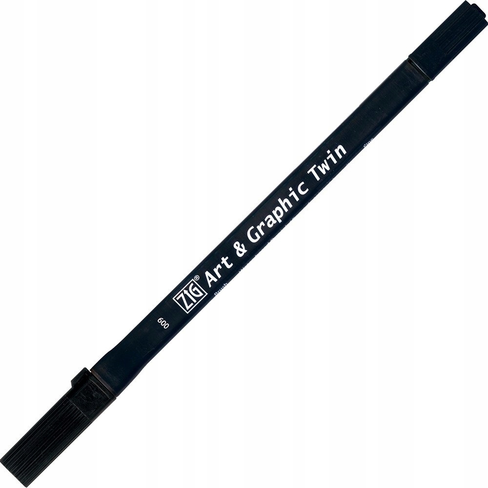 Pisak Kuretake Art & Graphic Twin 009 Black