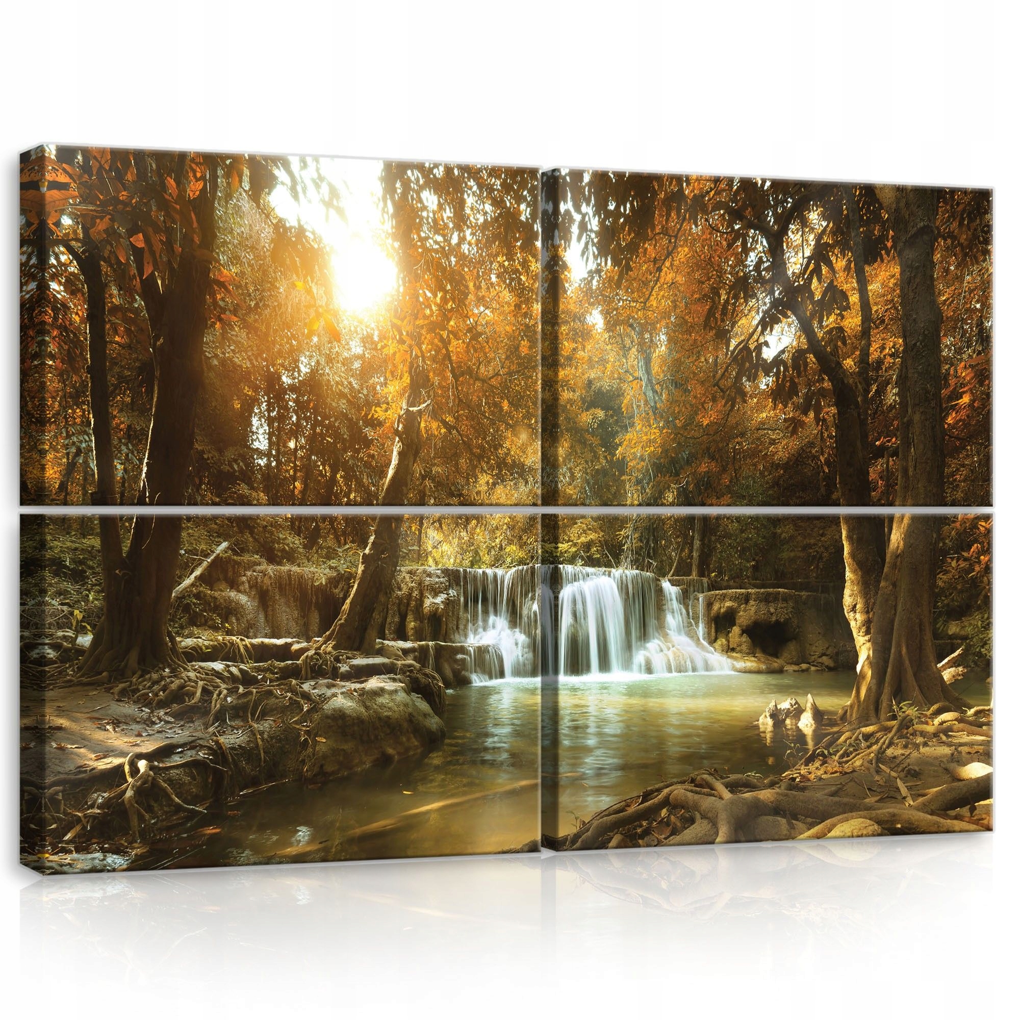 Obraz 120x80 Jesenný les vodopád príroda pokoj harmónia svetlo stromu