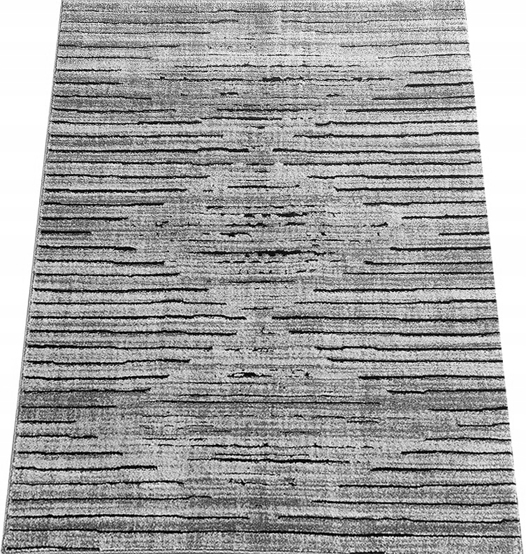 Koberec 140x190 Moderní Šedý Masivní Vyřezávaný 3D Fríz Do Pokoje Módní