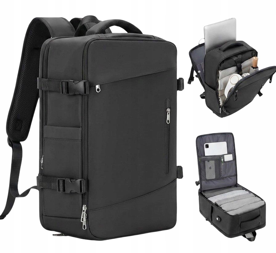 Plecak Podróżny do Samolotu 40X30X20 Bagaż Podręczny Wizzair Ryanair Usb