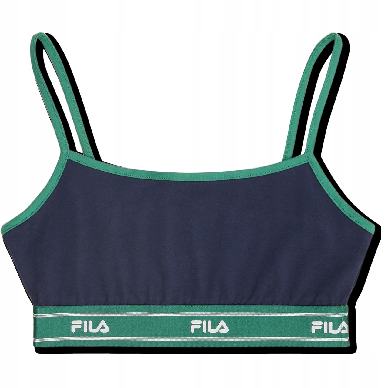 Stanik sportowy Fila Candelo granatowo-zielony FAW1203 50004 Rozmiar L