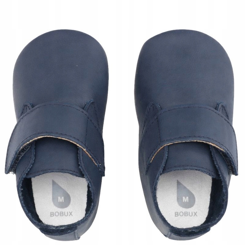 Bobux Navy 1224-185-01 kapcie barefoot skórzane niechodki dziecięce XL