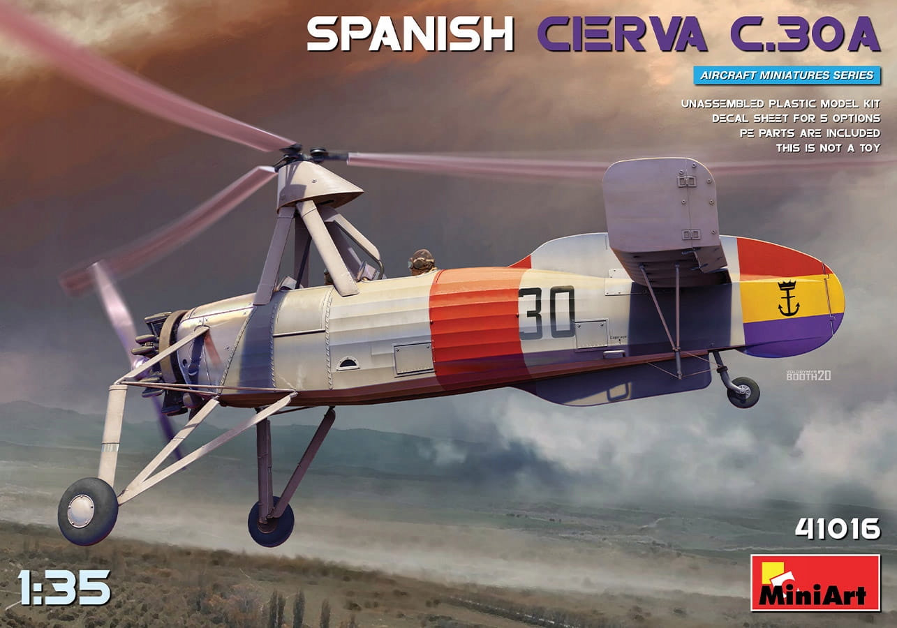 Španělská Cierva C.30a 1:35 MiniArt 41016