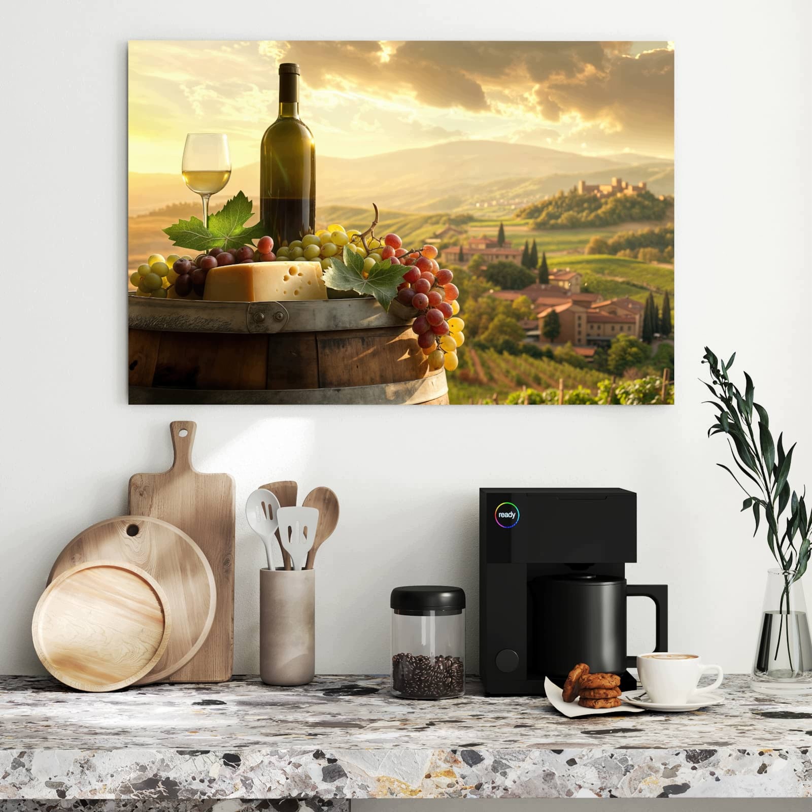 Magnetická tabule Kraina vína Idylla 90 × 60 cm
