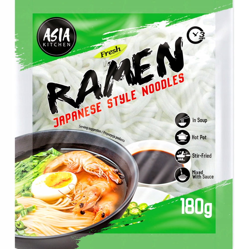 

Gotowy Makaron Ramen Świeży 180g Asia Kitchen