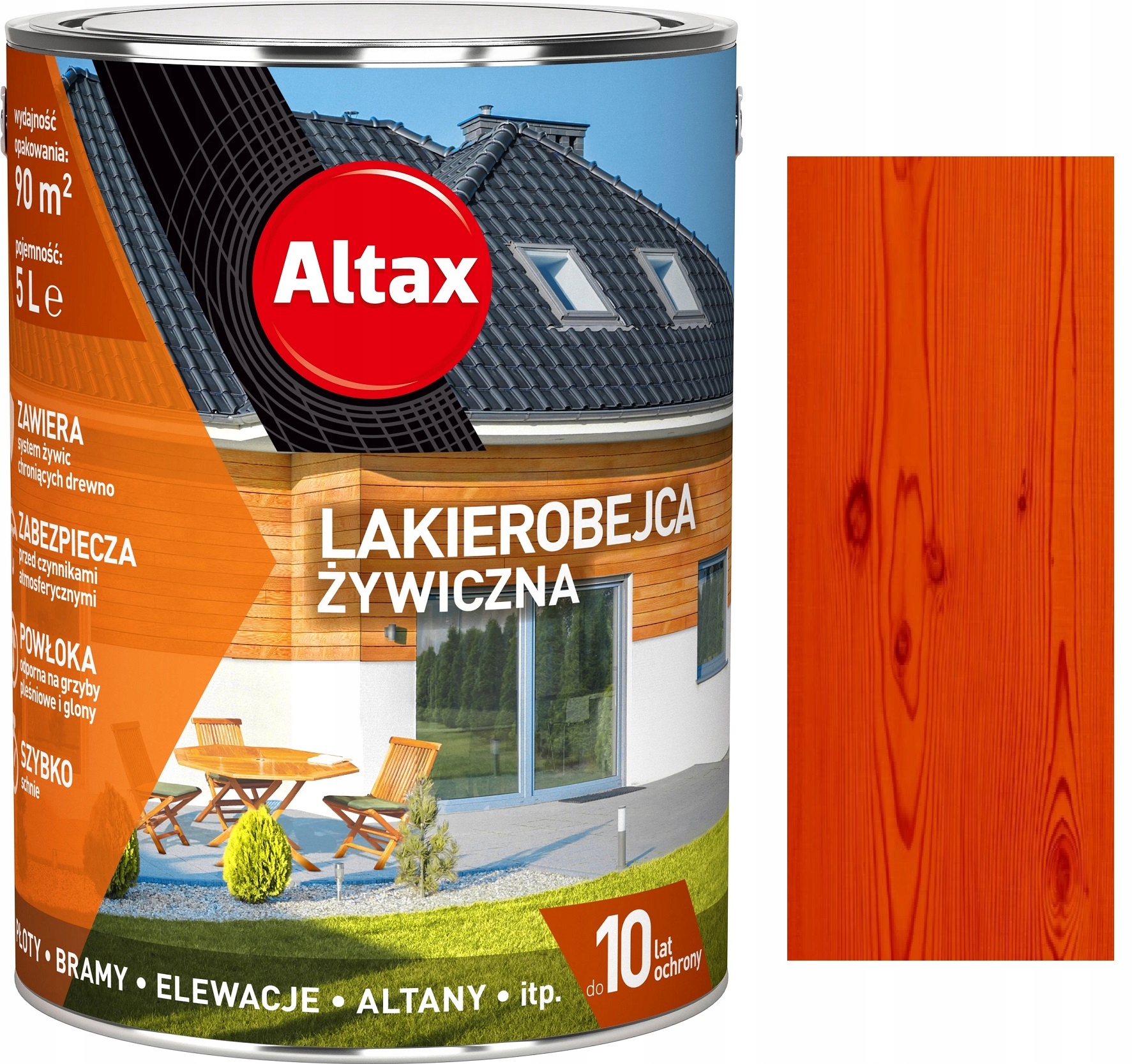

Altax Lakierobejca Żywiczna Do Drewna Mahoń 5L