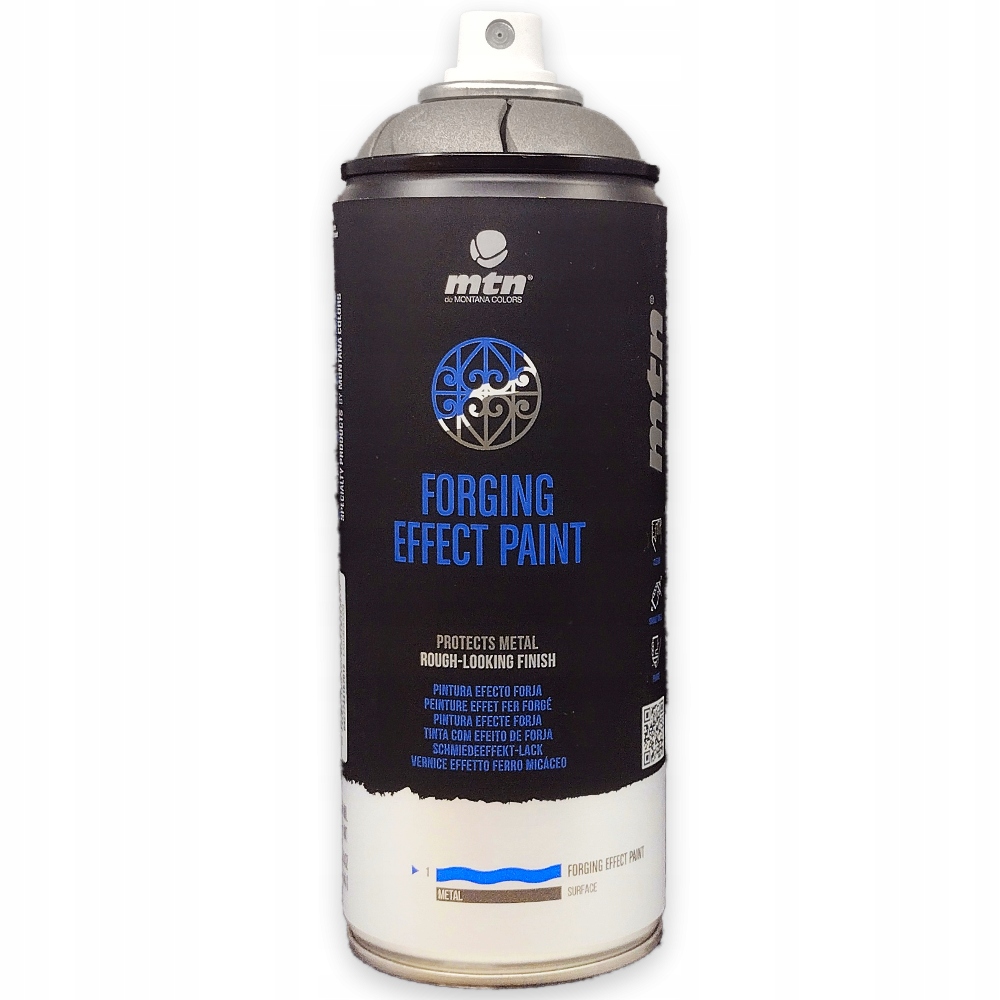 Mtn Pro Forging Effect Farba efekt kucia metalu Spray 400 ml Szaro Srebrny