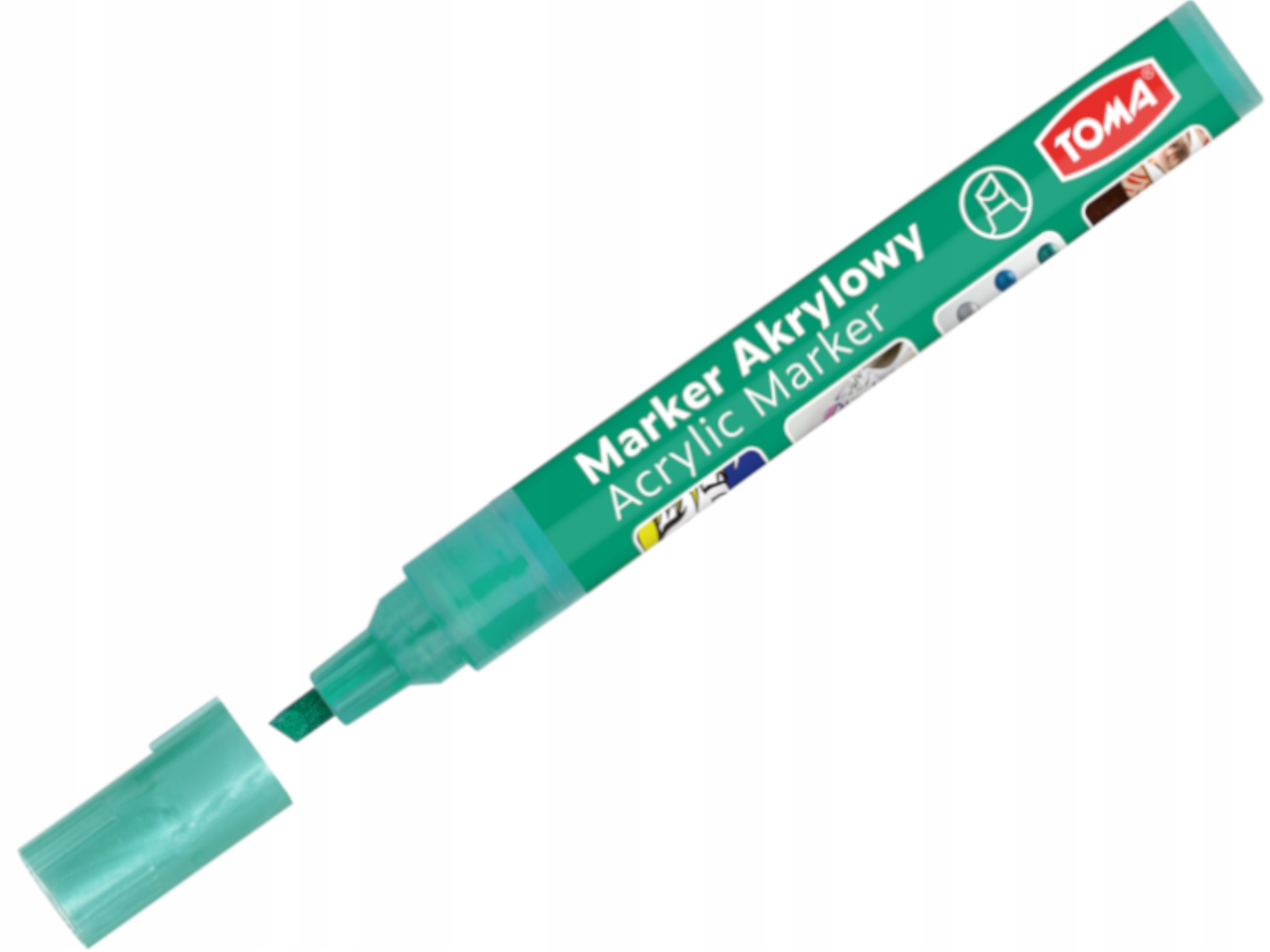 

Marker dekoracyjny ścięty Toma TO-403 zielony