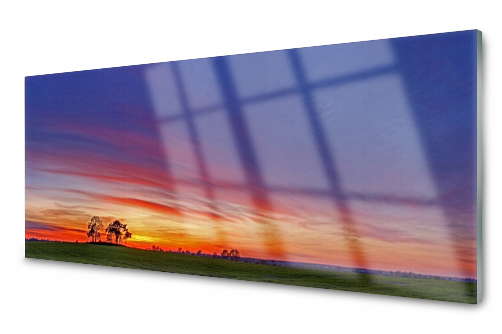 

Panel szklany do kuchni Pole Drzewa 125x50