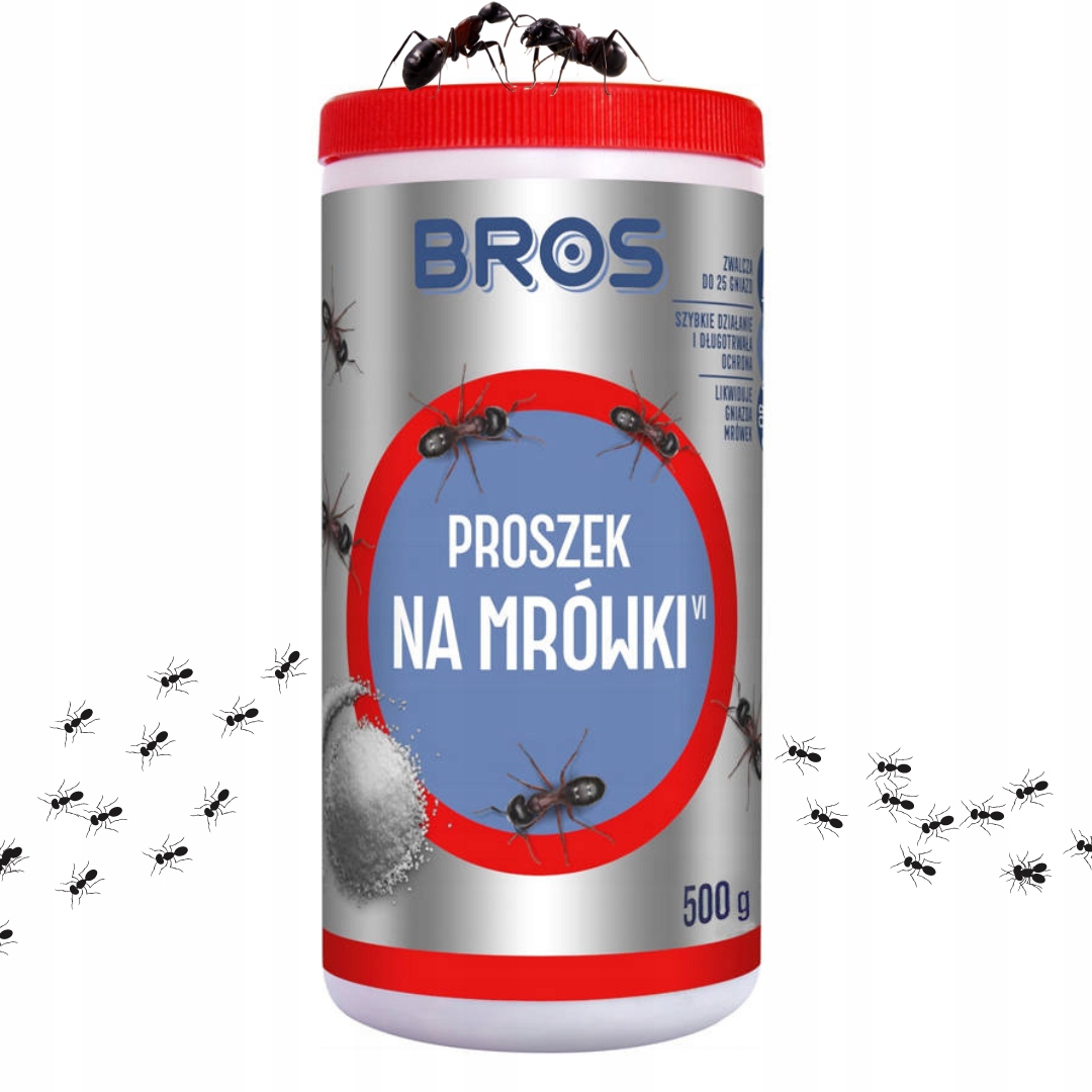 PROSZEK MRÓWKI LIKWIDUJE GNIAZDA Szybkie Działanie Skuteczny BROS 250 g