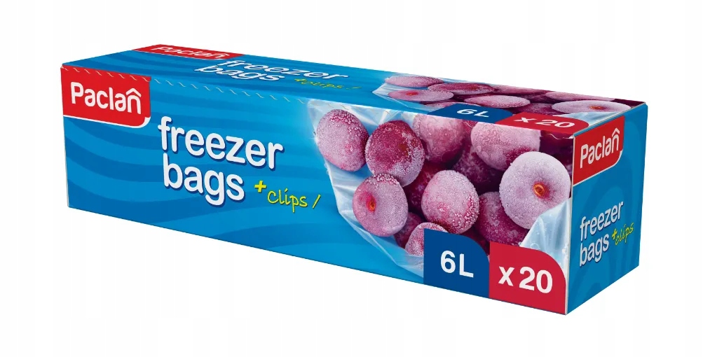 

Paclan Torebki na mrożonki z suwakiem 6l, 20 sztuk