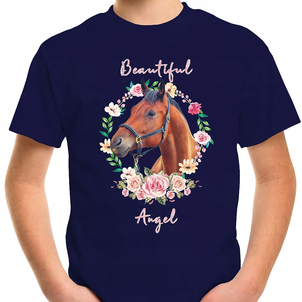 T-SHIRT KOSZULKA DLA DZIECKA KONIE 152 SUPER JAKOŚĆ