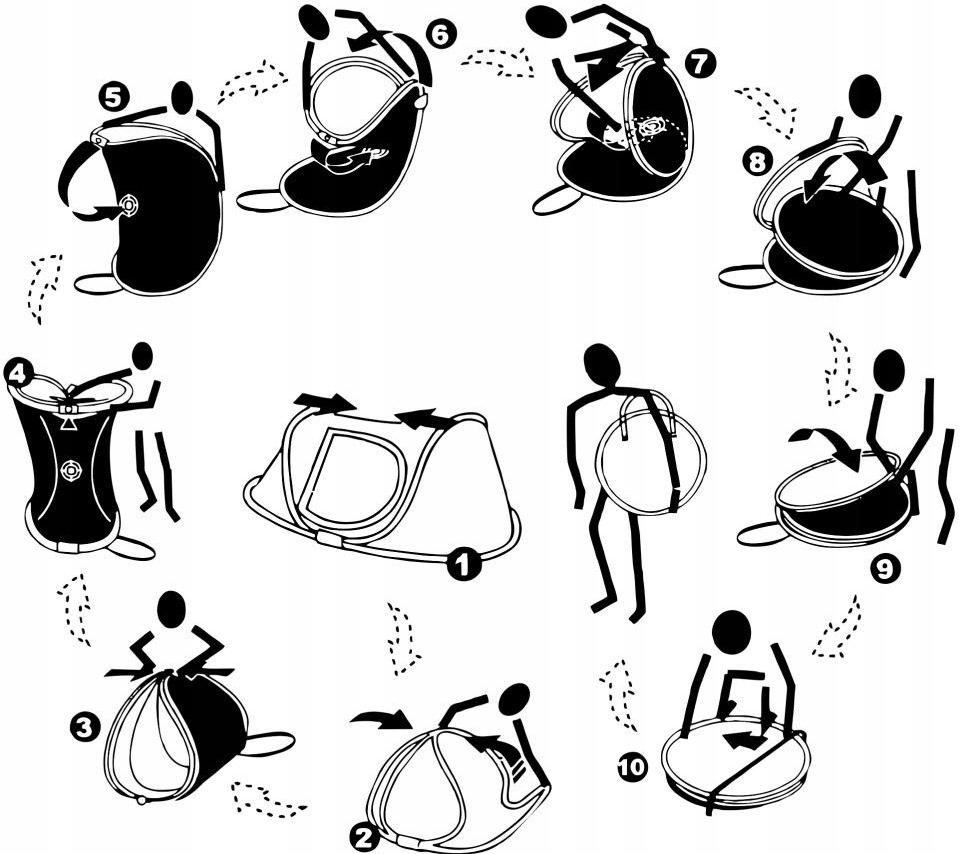 TURYSTYCZNY NAMIOT SAMOROZKŁADAJĄCY DUŻY 2 WEJŚCIA EAN (GTIN) 5902067627624