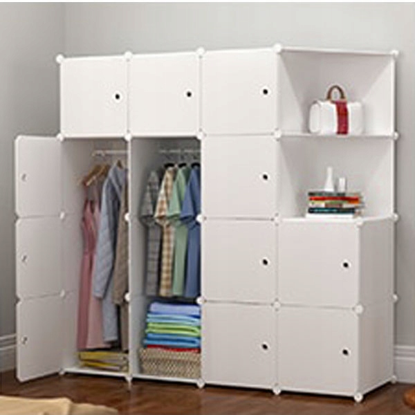 VEĽKÁ MODULÁRNA ŠATNÍKOVÁ SKRIŇA BIELA PRIESTRANNÁ SKRINKA Typ sklopných dverí