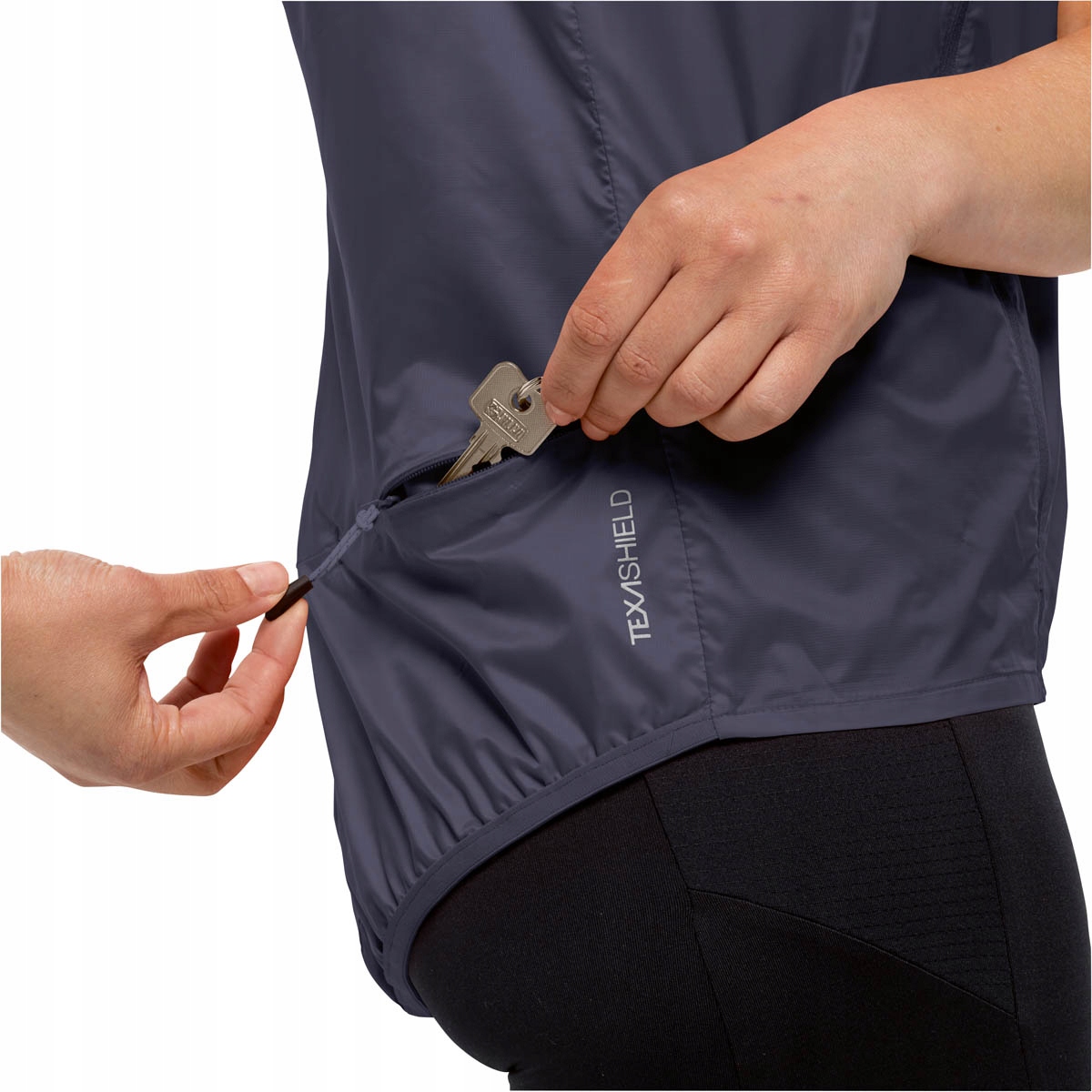 Damska kamizelka rowerowa Jack Wolfskin odblask S Kolekcja MOROBBIA WIND