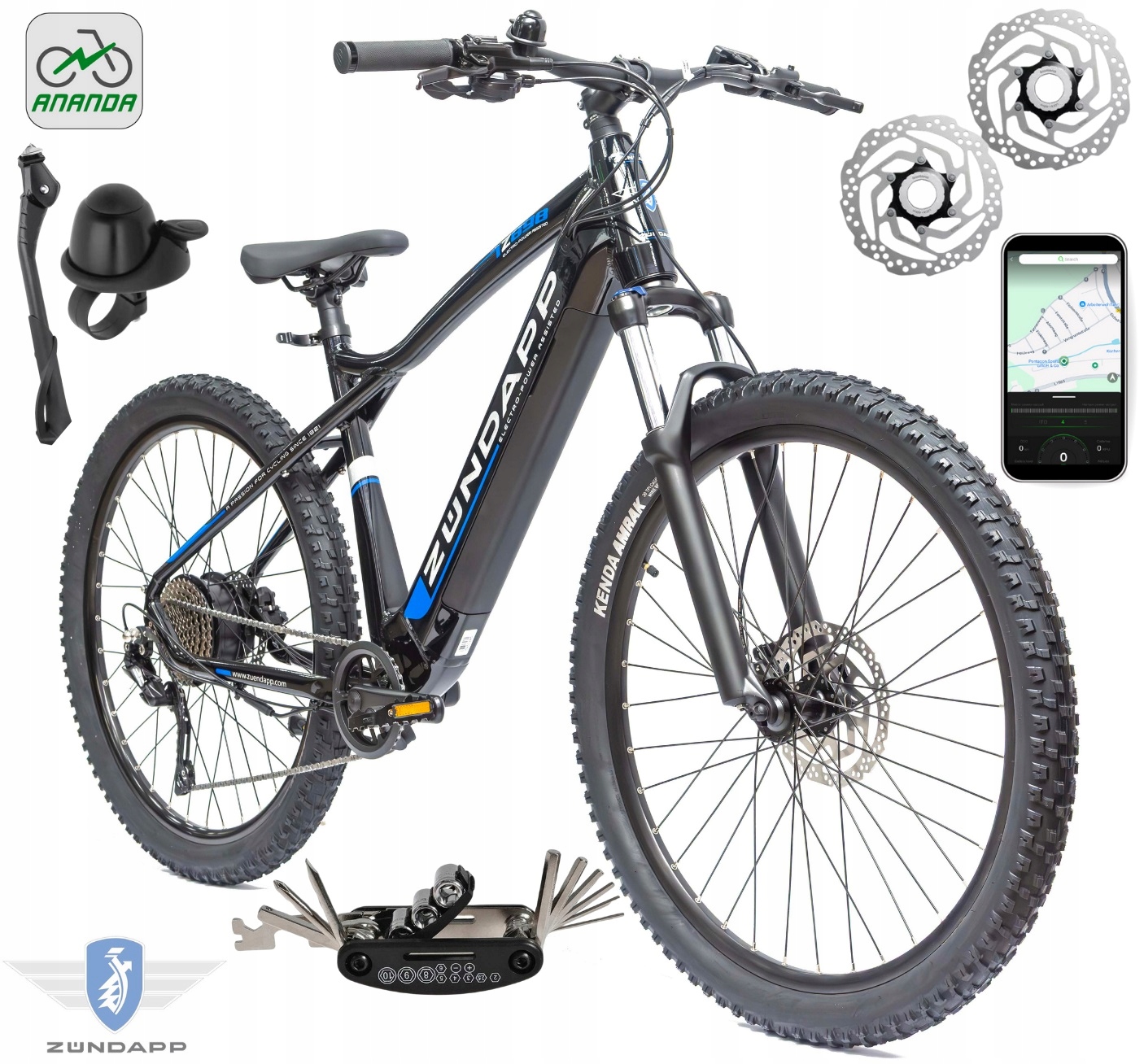 Rower Elektryczny Męski Damski Górski 27,5" LCD 250 W Aplikacja 2025 Mtb
