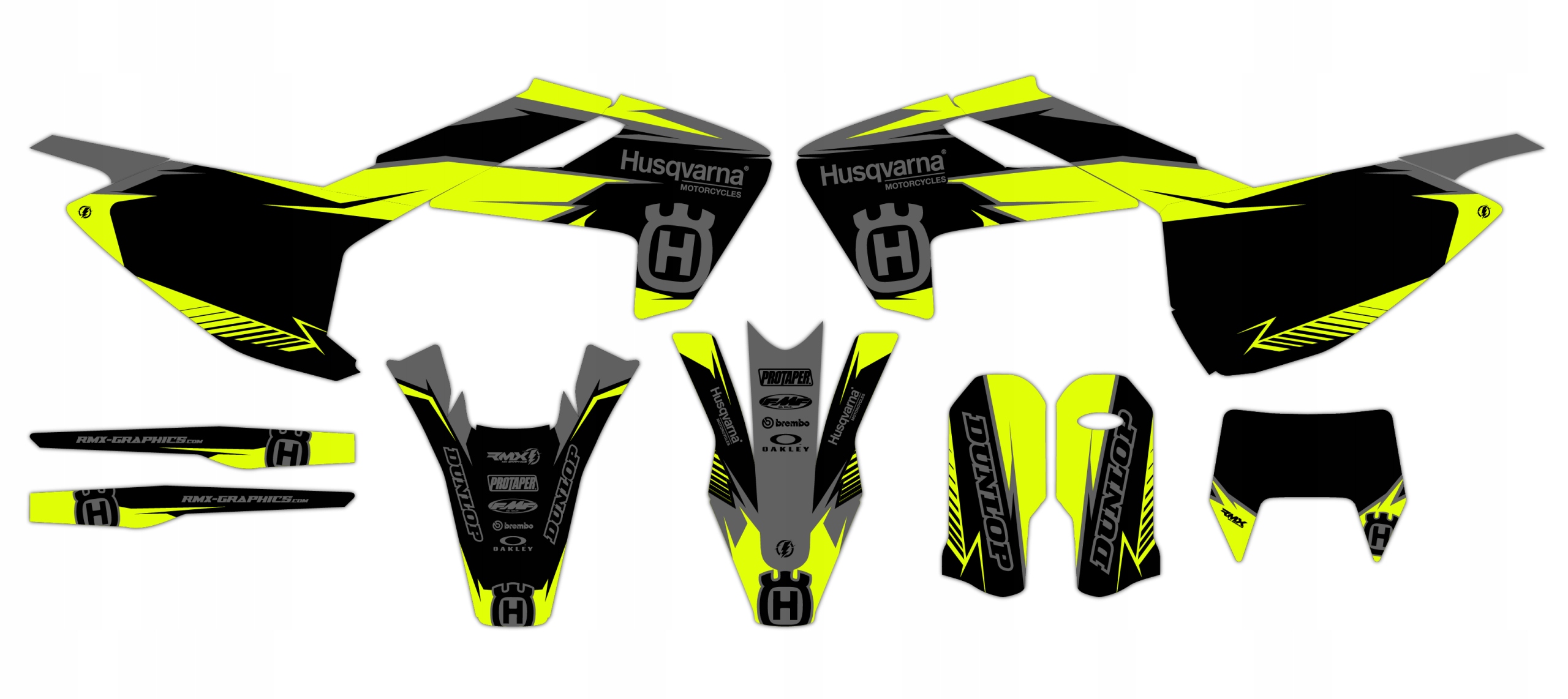 Dýha nálepky na motor Husqvarna Te Fe Tx 17-19
