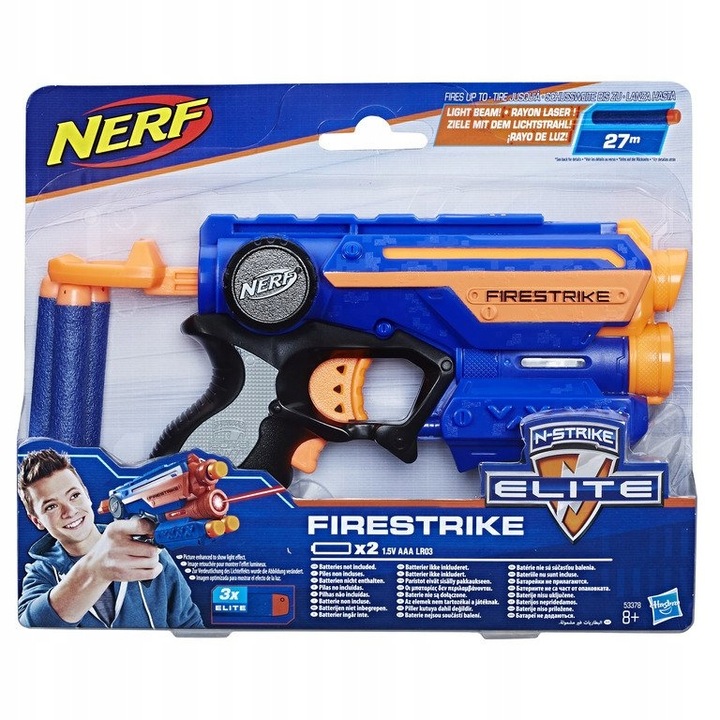 HASBRO NERF FIRESTRIKE Z CELOWNIKIEM LASEROWYM Rodzaj pistolety