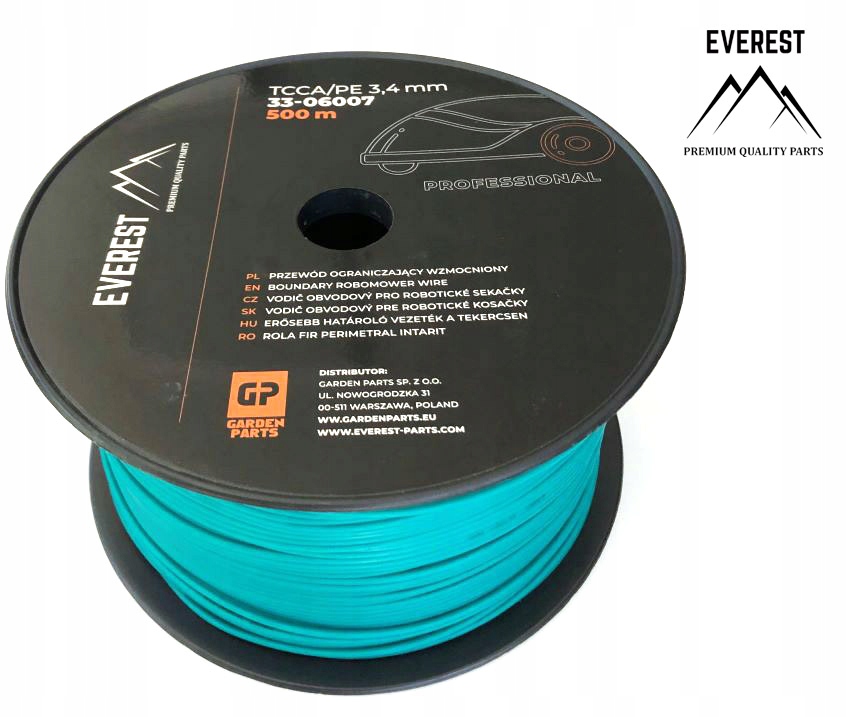 Obmedzovací Kábel Zosilnený Tcca/pe 3,4 mm 500 m Everest Nový