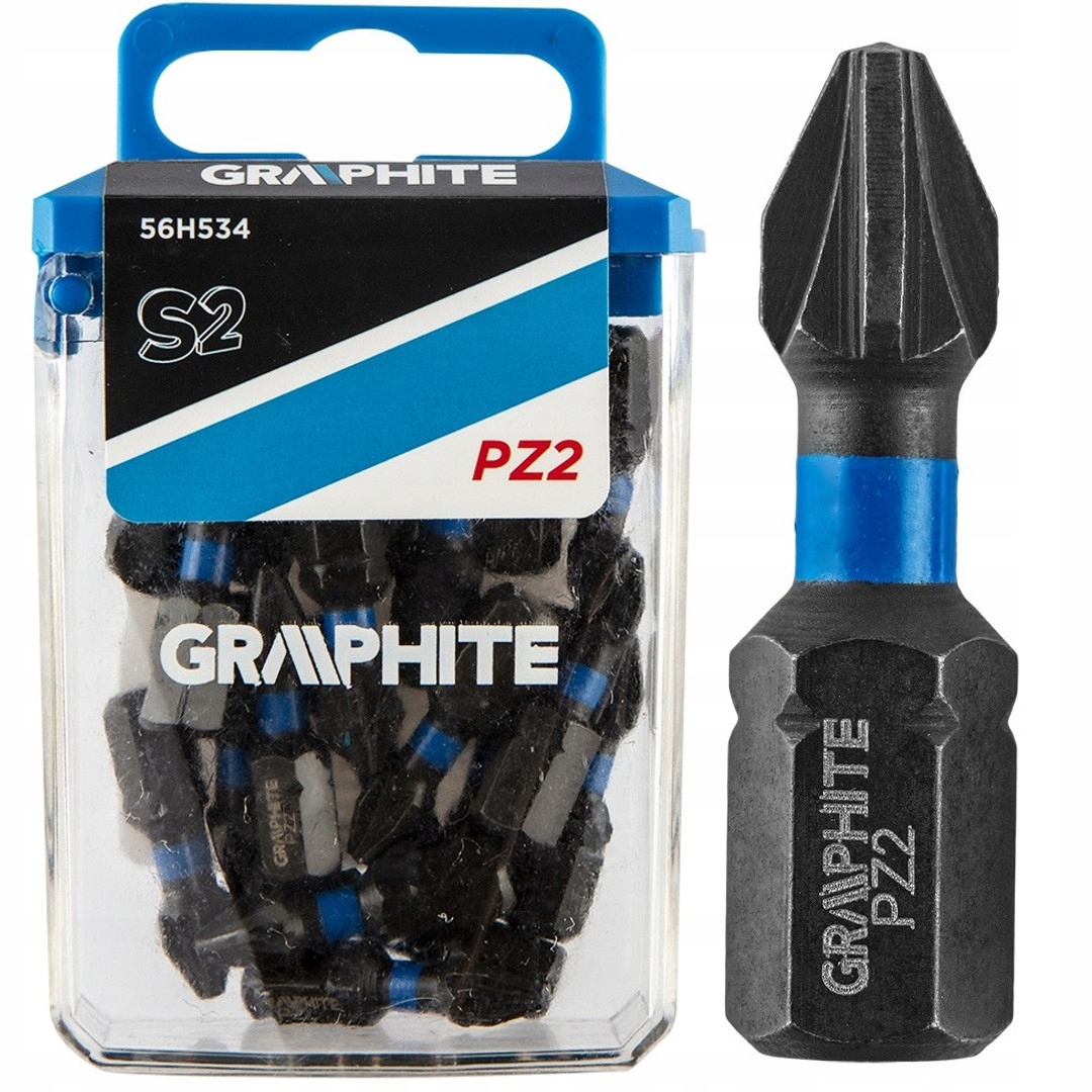 

Graphite Bity Udarowe PZ2 x 25mm 20szt. 56H534