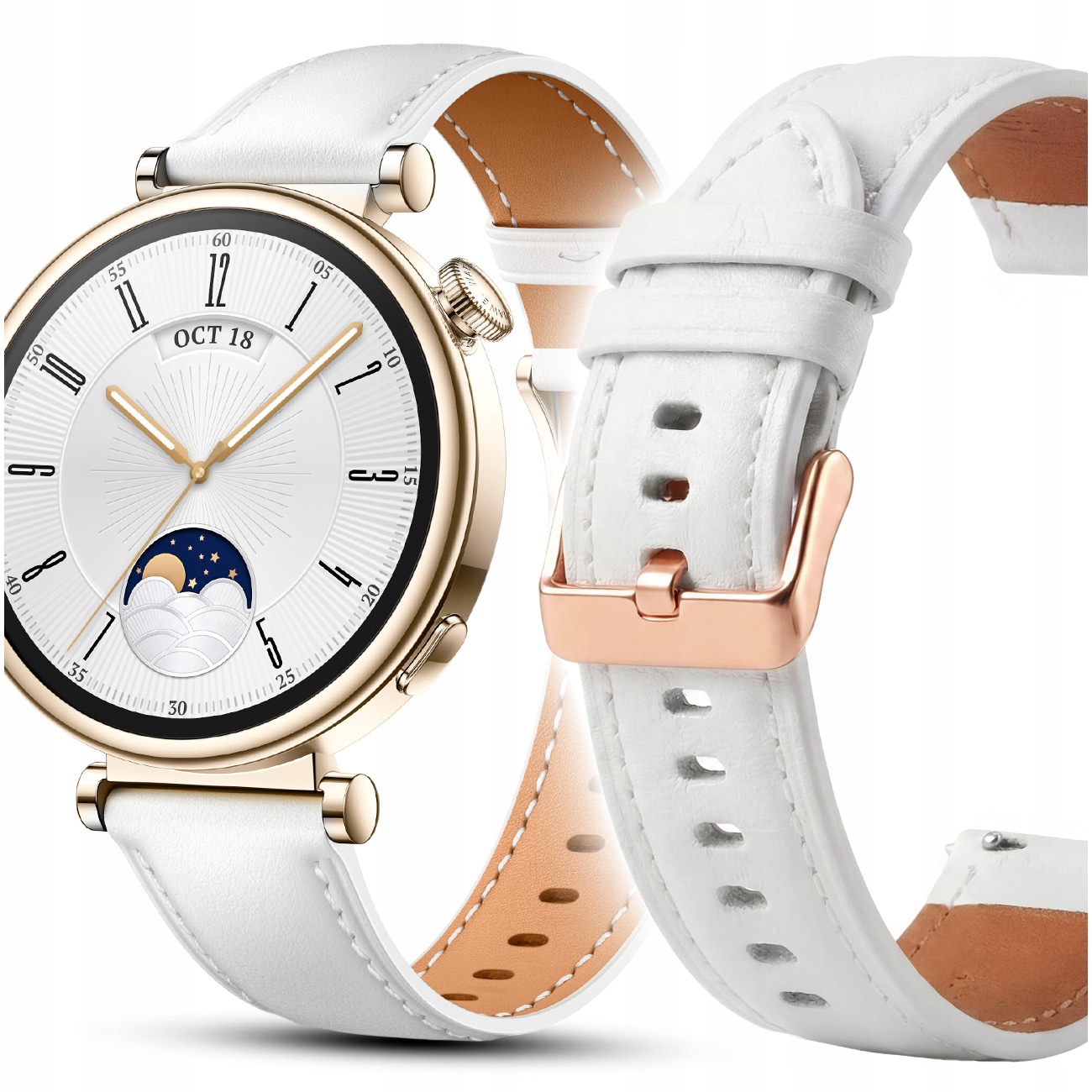 PASEK DO ZEGARKA HUAWEI WATCH GT 4 5 6 41MM CLASSIC ELEGANT 18MM | KOLORY