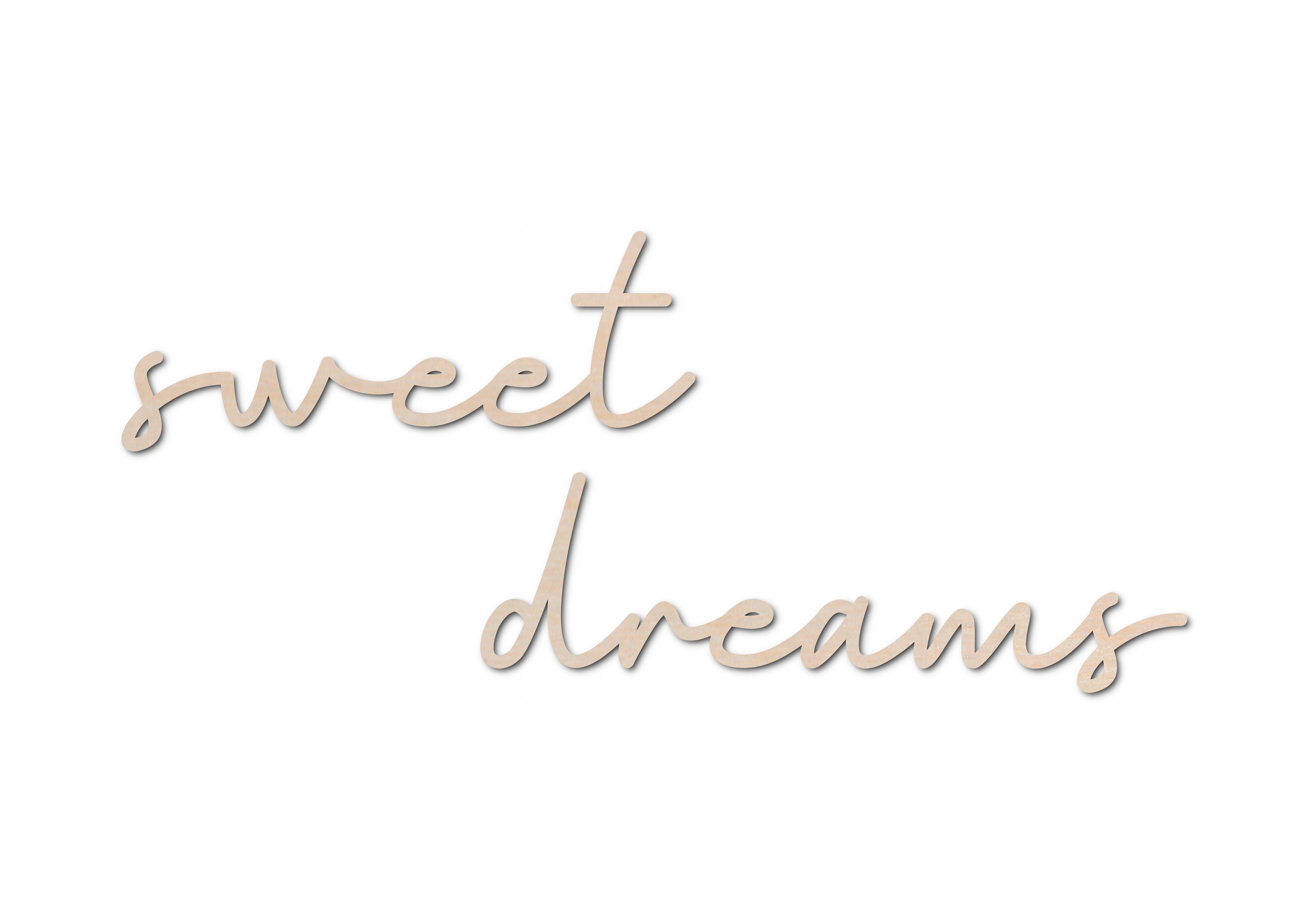 

Napis drewniany Sweet dreams wycinany boho