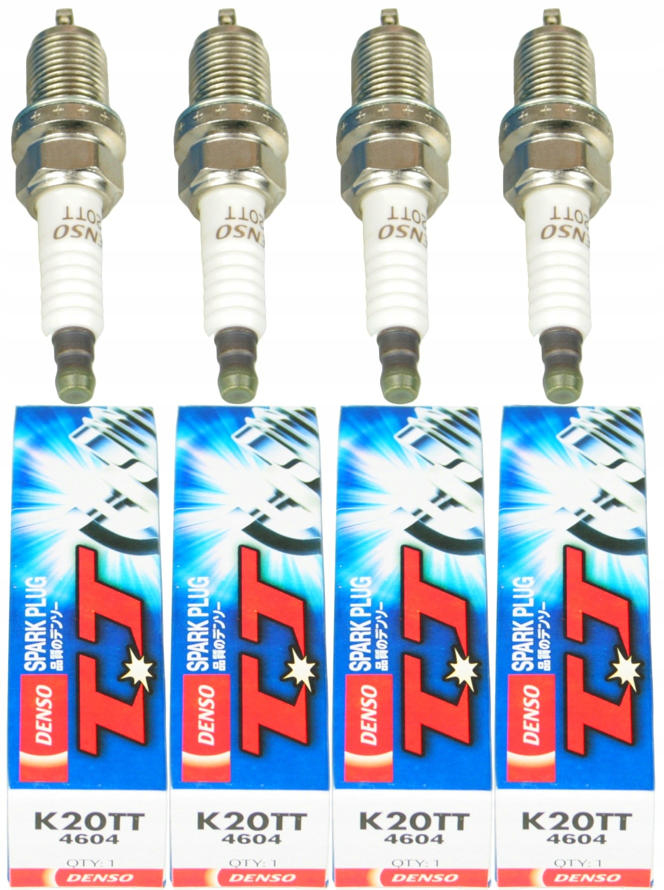 

4 Świece Zapłonowe Denso K20TT Benzyna Lpg Komplet