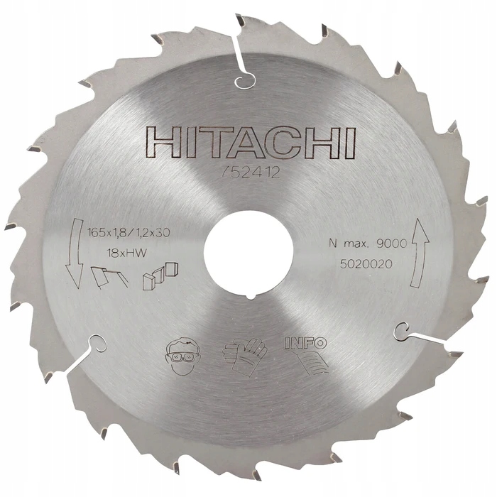 Hikoki Řezací kotouč pila na dřevo 165x1,8x30mm Hm/ct 18z 752412 1 ks