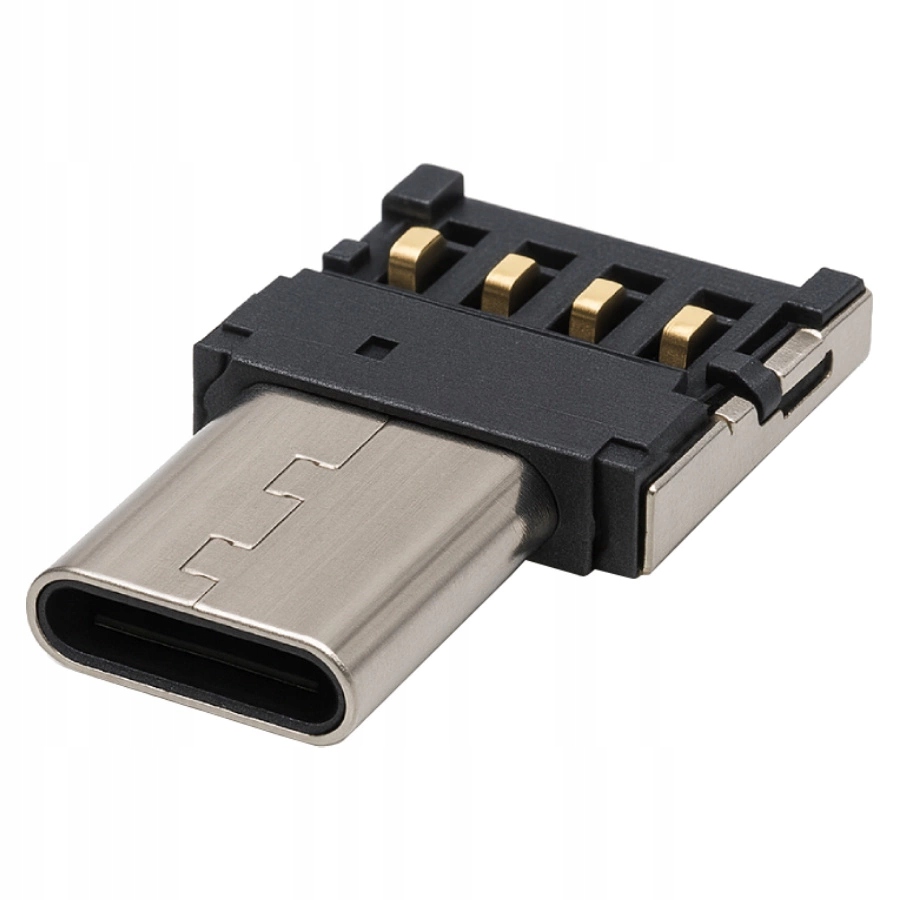 Przejściówka Otg Usb Typ A na Usb-c Wtyk do Elektroniki Usb-c 16x11 x2,5 mm