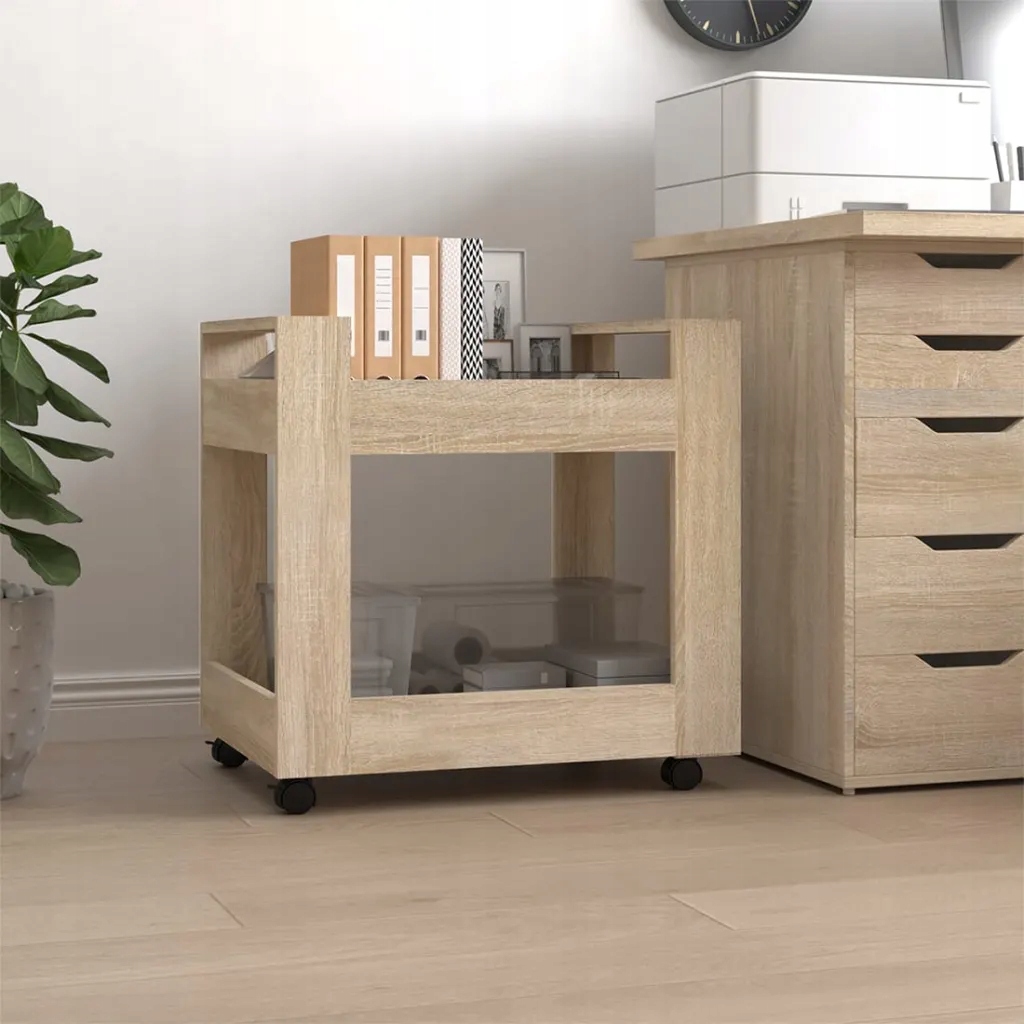 vidaXL Kancelářský kontejner dub sonoma 60x45x60 cm kompozitní dřevo