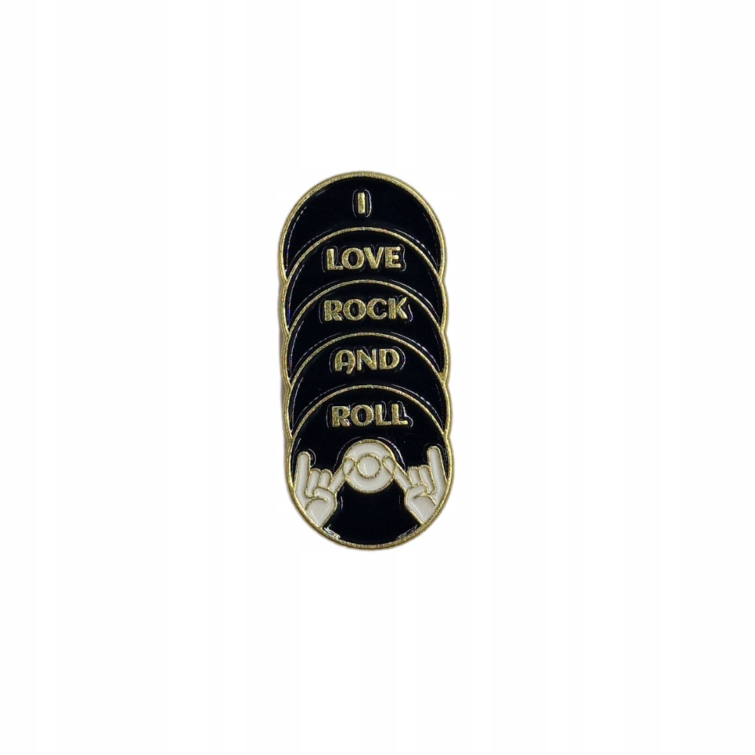 

Przypinka Metalowa Pin I Love Rock And Roll