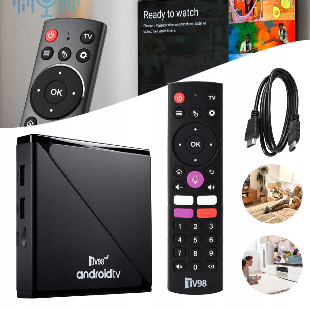 Přehrávač Android 14, Nástavec Smart Tv Stick 8K