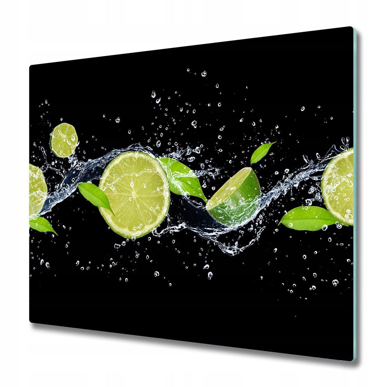 

Szklana płyta dekor Limonki woda 60x52