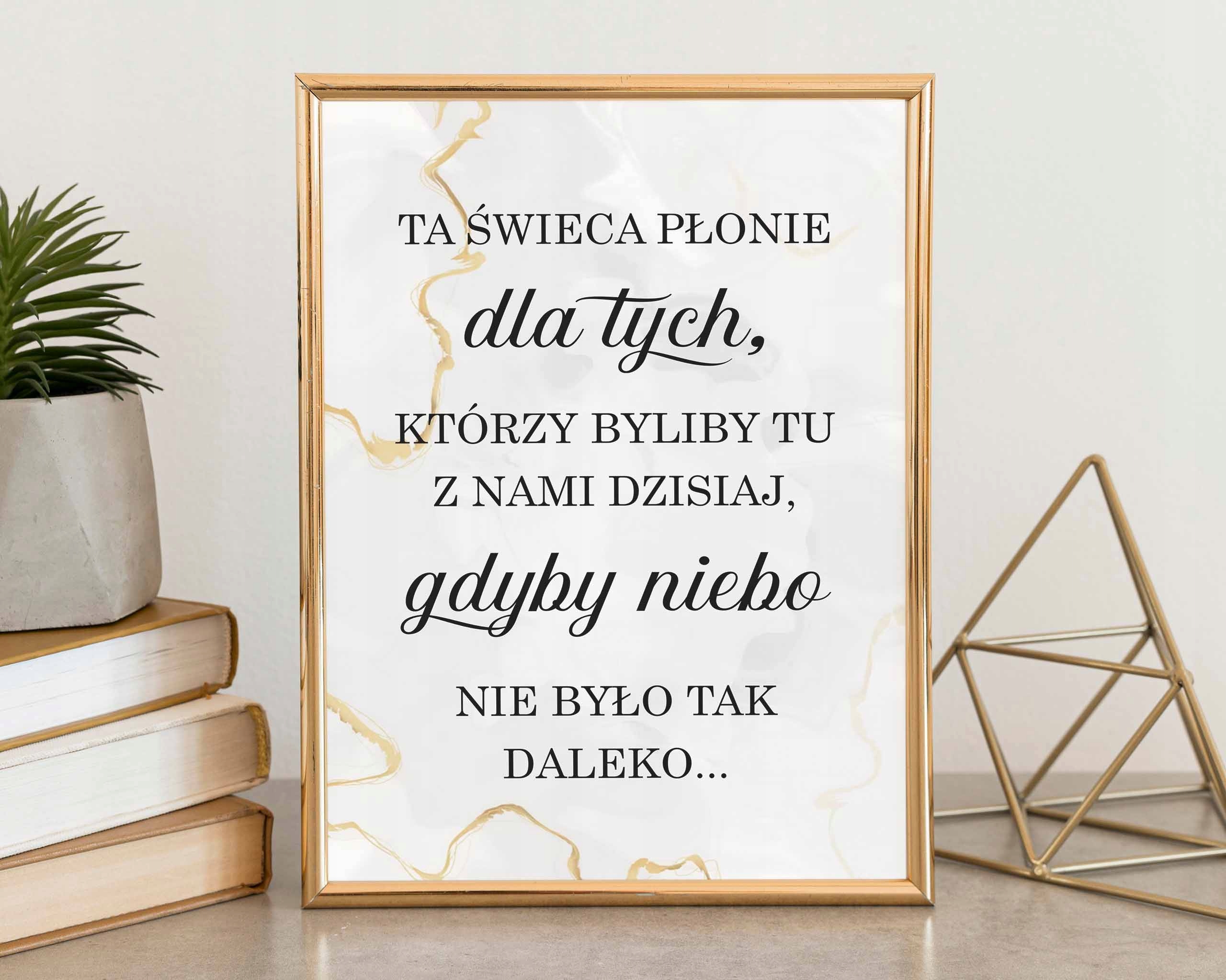 Ta świeca płonie dla tych wesele ślub niebo PDF Marka inny