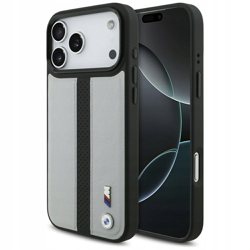 Pouzdro Pro Iphone 17 Pro Max Magsafe Bmw M Originální Kožené Šedé Pouzdro
