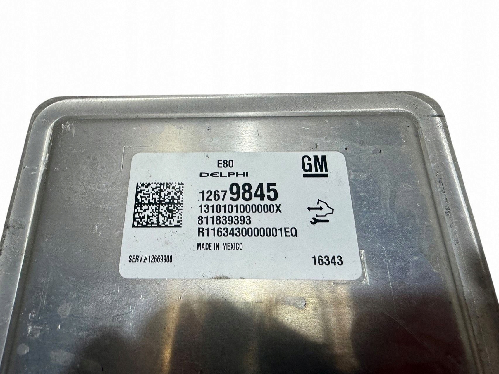 control unit computer of the engine Opel Astra K 1.4 TURBO 12679845