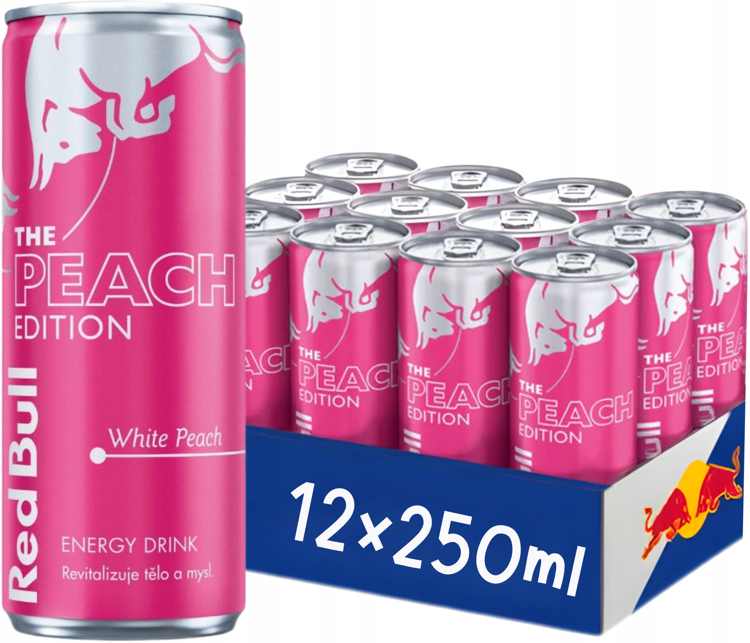 Levně Red Bull The Peach Edition White Peach 12×250ml