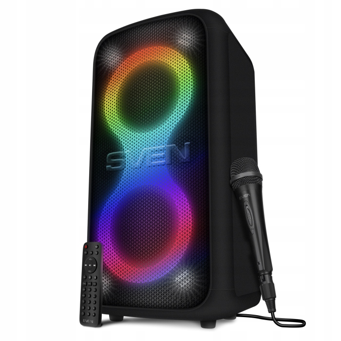 Sven PS-1000 Bezdrátový Bluetooth reproduktor, Fm, Tws, Rgb Led mikrofon