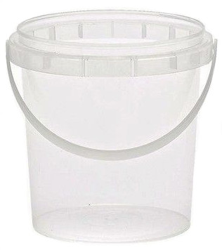 

Wiaderko plastikowe z pokrywką 3L spożywcze wiadro