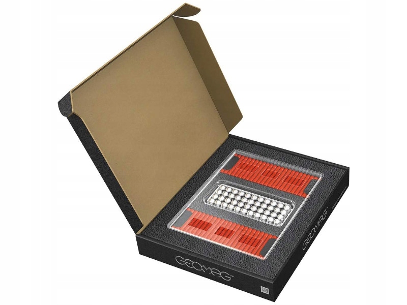 GeoMag Klocki magnetyczne MasterBox Aż 248 elementów Czerwony GEO-189