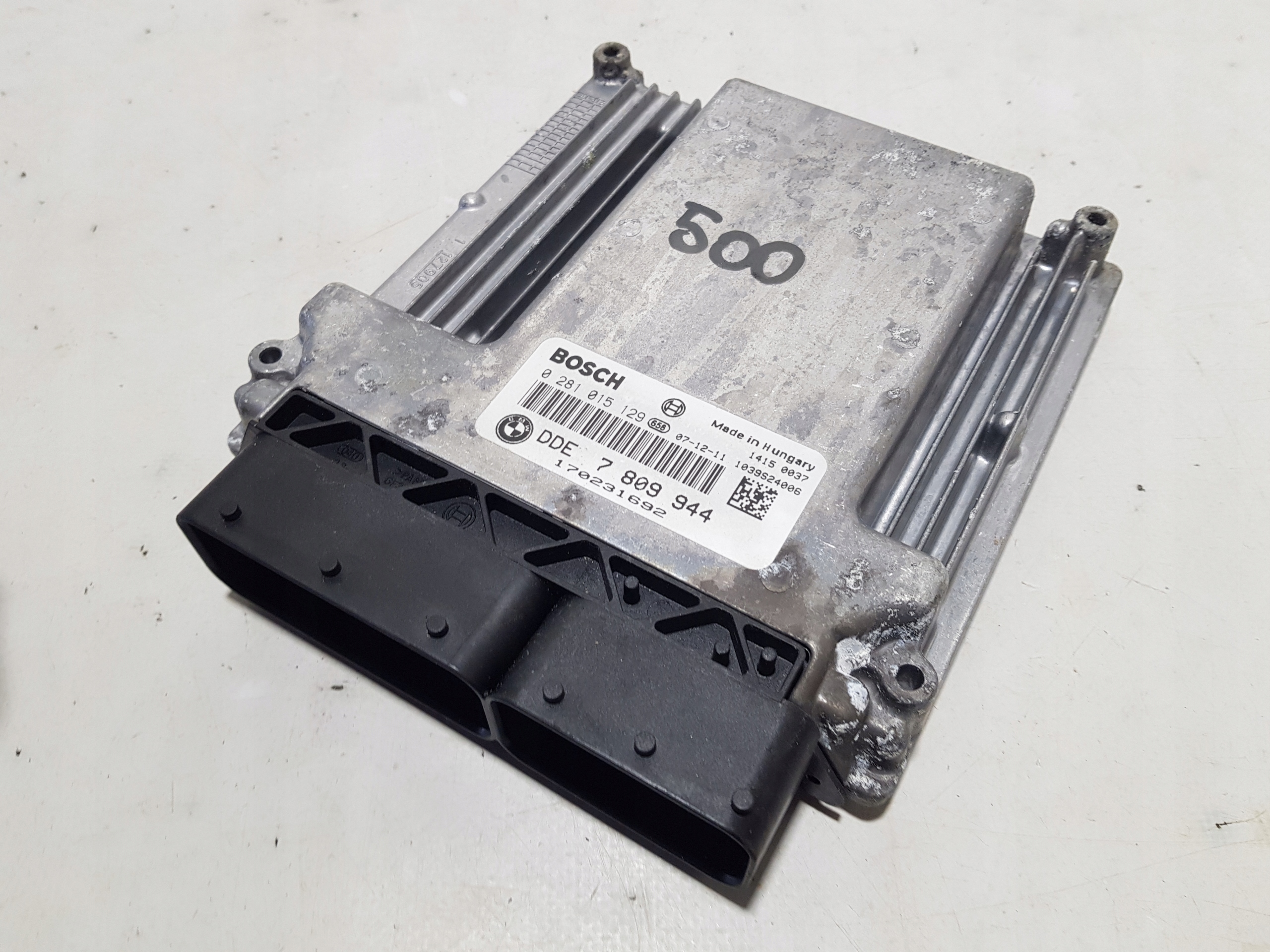 control unit computer of the engine BMW X5 E70 X6 E71 3.0 D 7809944