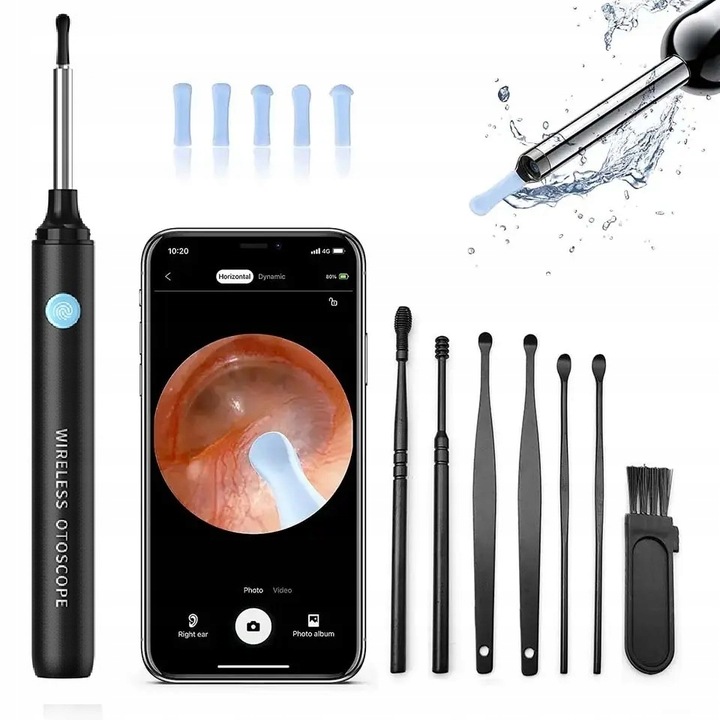 

Smart Otoskop Kamera Czyszczenie Uszu Wosk Wifi Hd