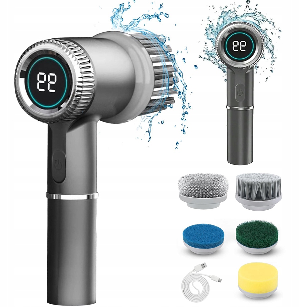 Levně 5V1 Elektrický Čisticí Kartáč Rotační Silný Do Koupelny Sada