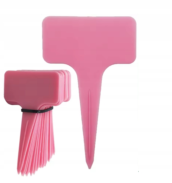 TABLICZKA RÓŻOWA DO OPISYWANIA ROŚLIN OGRODOWA SZKLARNII DONICZKI x10