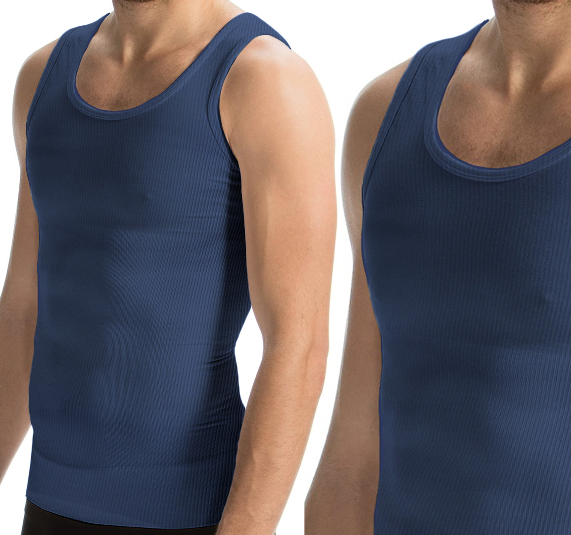 Pruhované Tričko pro muže s ramínky Tank Top 100% Bavlna XL