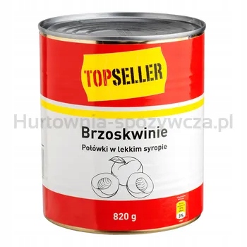 Topseller Broskve půlky v sirupu 820 g