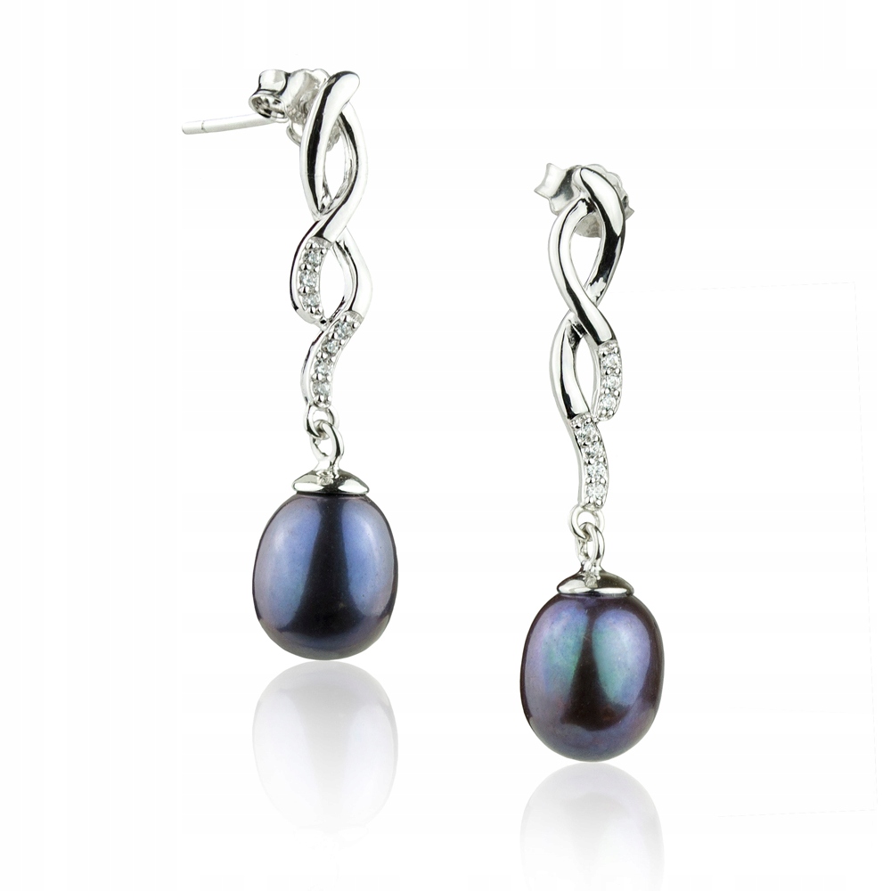 Stříbrné Náušnice S Perlami A Zirkony