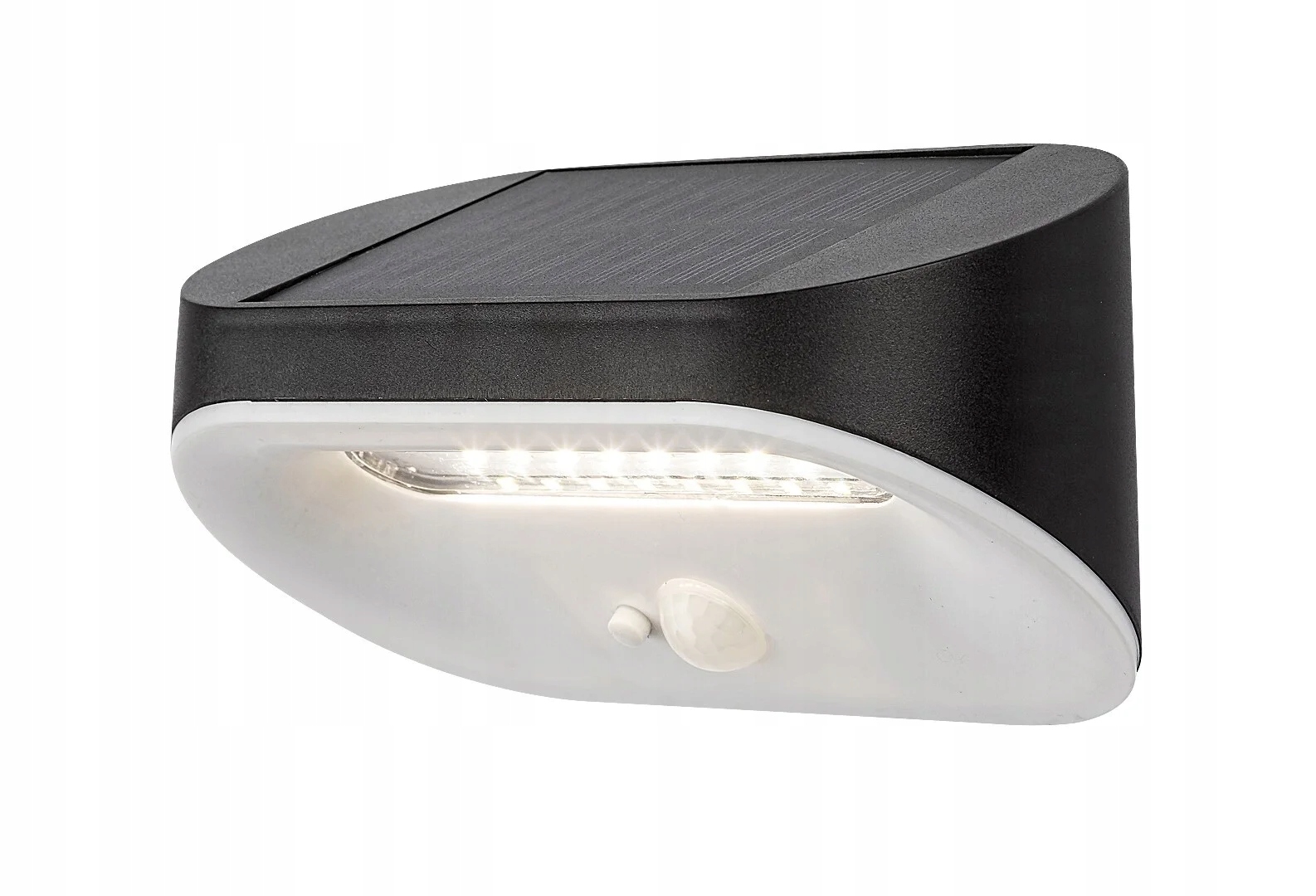 Solární nástěnné svítidlo s Led senzorem pohybu 3.2W Brezno, černá barva 77006 Rabalux